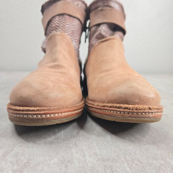 A.S.98 Airstep Moto Ankle Boots 5.5-6 Leather Distressed Western Grunge Booties - Picture 4 of 11